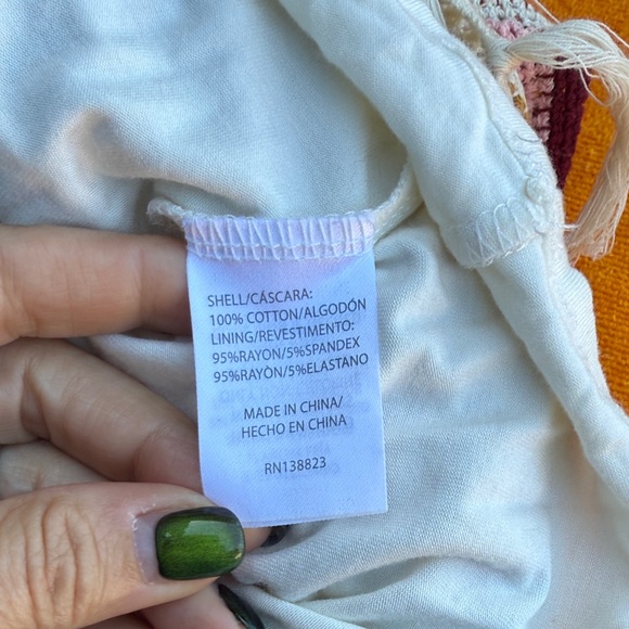 Idyllwind Colorful Knit Midi Dress granny squares burgundy pink - Picture 13 of 13